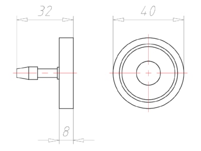 Mazeichnung Kaiser 1299 69 System  Haftmagnet m  Magnetaufnahme
