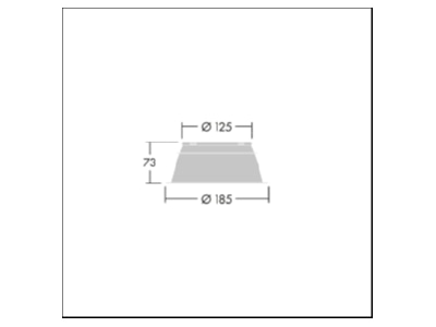 Dimensional drawing Thorn CETUS3 L UGR INSERT Reflector for luminaires
