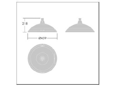 Dimensional drawing Zumtobel TR 36L70 7  96628522 Luminaire for streets and places TR 36L70 7 96628522
