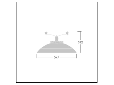 Dimensional drawing Zumtobel TR 72L50  96630233 Luminaire for streets and places TR 72L50 96630233