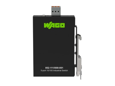 View right WAGO 852 111 000 001 Network switch 510 100 Mbit ports
