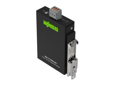 Angled view WAGO 852 111 000 001 Network switch 510 100 Mbit ports