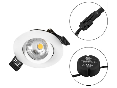 Produktbild EVN S060102 LED Einbauleuchte 230V 830  dim   ws