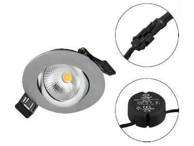 Produktbild EVN S061502 LED Einbauleuchte 230V 830  dim   chr matt