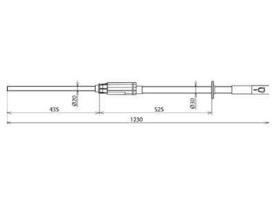 Mazeichnung 2 DEHN PHE3 20 S Spannungspruefer PHE III 20kV 50Hz
