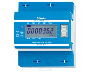 Produktbild 1 Eltako DSZ15WDM 3x5A MID Wandler Drehstromzaehler M Bus
