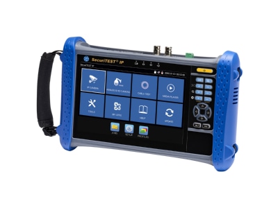 Ansicht schrg 2 Ideal SecuriTEST IP Installationstester IP HD CCTV Syteme