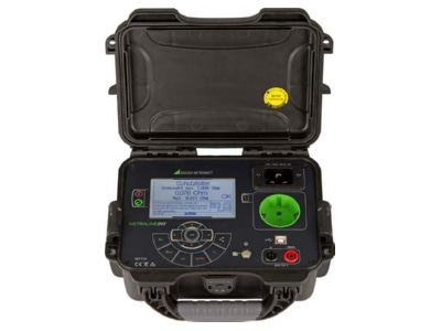Vorderseite GMC I Messtechnik METRALINE PAT Pruefgeraet DIN VDE 0701 0702