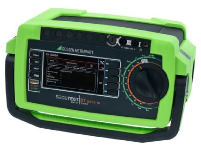 Ansicht links Gossen Metrawatt SECUTEST LEMONGREEN Mess  und Pruefgeraet