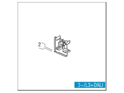 Mazeichnung Zumtobel S2 801240 Abschlussplatte 3ph ws