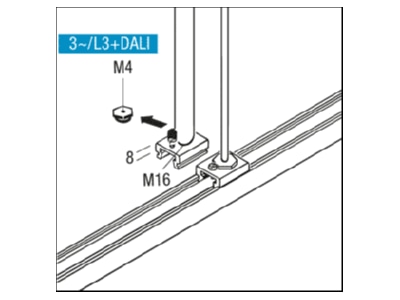 Dimensional drawing Zumtobel S2 802620 Mechanical accessory for luminaires