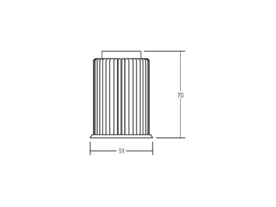 Dimensional drawing Brumberg 12965003 LED module 12W Red white
