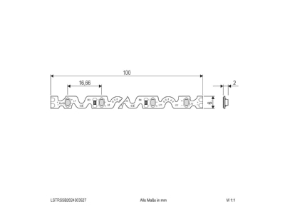 Dimensional drawing EVN LSTRSSB2024303527 cw Light ribbon  hose  strip white
