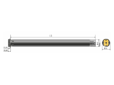 Product image Somfy 1243582 Tube mounted motor
