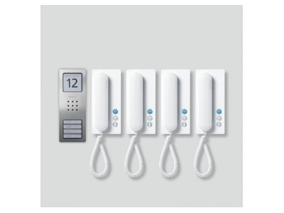 Produktbild 1 Siedle SET CA 812 4 E W Audio Set Siedle Compact