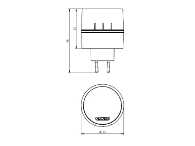 Ma�zeichnung Grothe CALIMA 400E Funkgong