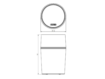 Ma�zeichnung Grothe CALIMA 600E Funkgong