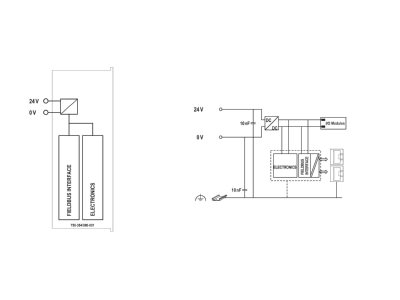 Schaltbild WAGO 750 354 000 001 Feldbuskoppler EtherCAT  ID Switch