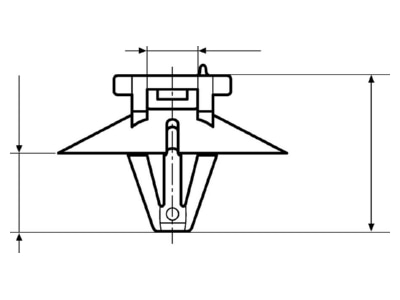 Dimensional drawing 4 Hellermann Tyton T50RSFT6 5 Cable tie 4 6x200mm black