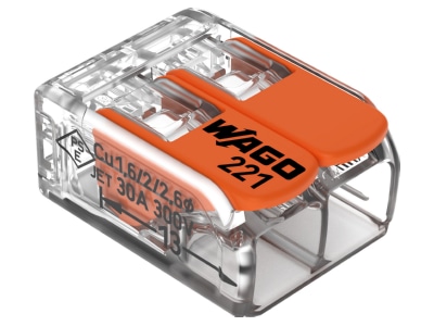 Produktbild 1 WAGO 221 612 Compact Verbindungsklemme 2 Leiter bis 6qmm