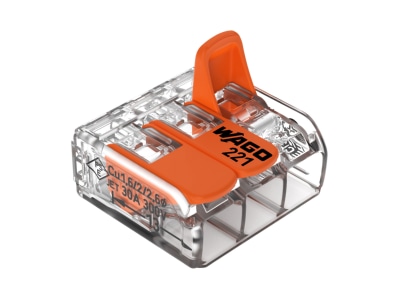 Produktbild 2 WAGO 221 613 Compact Verbindungsklemme 3 Leiter bis 6qmm