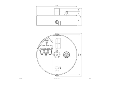 Dimensional drawing EVN BALASB Accessory for luminaires