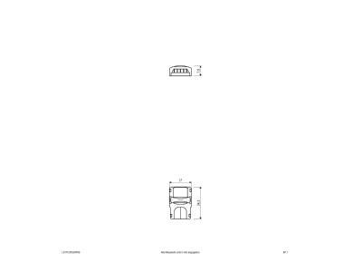 Dimensional drawing EVN LSTR12RGBWAS Accessory for light rope   Connection connector 