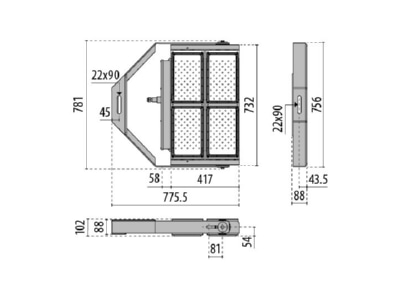 Mazeichnung Performance in Light 3107774 LED Scheinwerfer 4000K