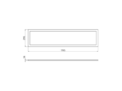 Dimensional drawing BEG PL230120DLEDAGDALITW Pendant luminaire LED not exchangeable
