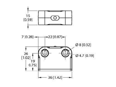Mazeichnung Turck SI RF A Sicherheitsschalter fuer RFID Schalter