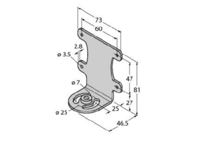 Dimensional drawing Turck SMBVERA Optical accessory for luminaires