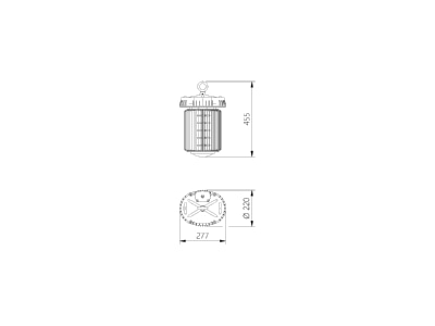 Mazeichnung Lichtline 431050650016 LED Hallentiefstrahler 5000K