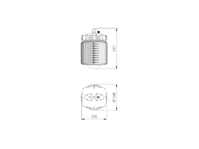 Mazeichnung Lichtline 431050650033 LED Hallentiefstrahler 5000K