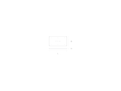 Dimensional drawing Lichtline 474459060033 Mounting plate for luminaires