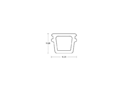 Dimensional drawing Brumberg 53449080 Accessory for luminaires