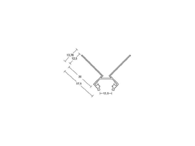 Dimensional drawing Brumberg 53774260 Accessory for luminaires