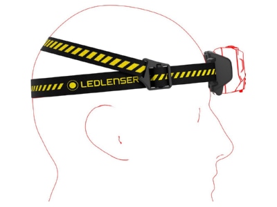 Detailansicht 4 Ledlenser HF6R Work Yellow Box Stirnlampe