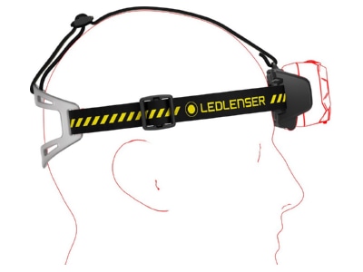 Detailansicht 3 Ledlenser HF8R Work Yellow Box Stirnlampe