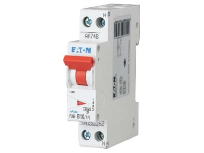 Product image Eaton PLN6 B10 1N DE Miniature circuit breaker 2 p B10A
