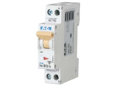 Product image Eaton PLN6 B13 1N DE Miniature circuit breaker 2 p B13A
