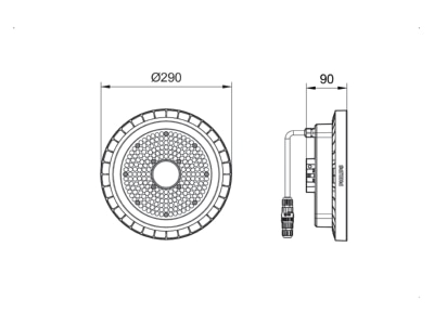 Mazeichnung Signify PLS BY120P G5  95567700 LED Hallenleuchte 840 BY120P G5 95567700