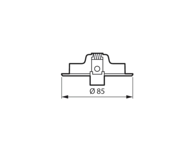Dimensional drawing Signify PLS RS155Z CFR  94117599 Downlight spot floodlight RS155Z CFR 94117599