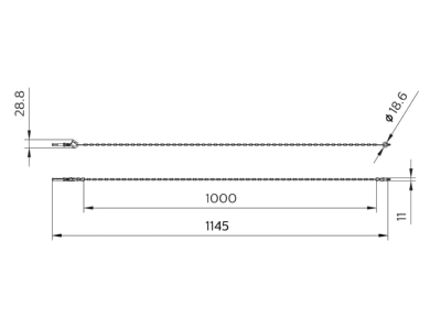 Dimensional drawing Signify PLS WT210Z SC Mechanical accessory for luminaires