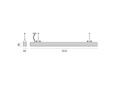 Mazeichnung Performance in Light 3117904 LED Pendelleuchte 4000K  DALI