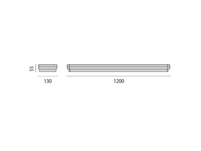 Dimensional drawing Performance in Light 3118548 Ceiling  wall luminaire 1x26W