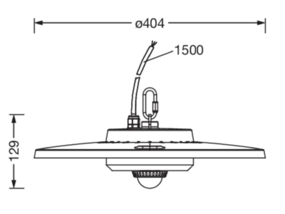 Ma�zeichnung Siteco 51HC427A4MMB01 LED Hallenleuchte 840  Sensor