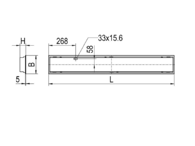 Dimensional drawing Ridi Leuchten EL ES1547RF  0828134 LED recessed light 840  ML  EL ES1547RF 0828134