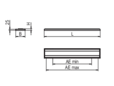 Strichzeichnung Ridi Leuchten F LINE  0627889SI420 LED Pendelleuchte 840  ML  silber F LINE 0627889SI420