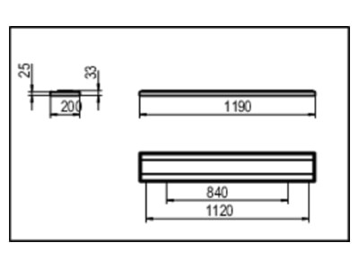 Mazeichnung Ridi Leuchten F LINE  0627889SI420 LED Pendelleuchte 840  ML  silber F LINE 0627889SI420
