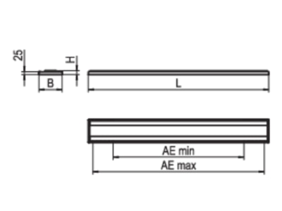 Strichzeichnung Ridi Leuchten F LINE  0627890SI420 LED Pendelleuchte 840  ML  silber F LINE 0627890SI420